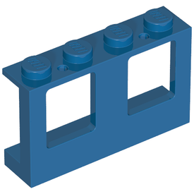 LEGO® los onderdeel Raamkozijn in kleur Blauw 4863