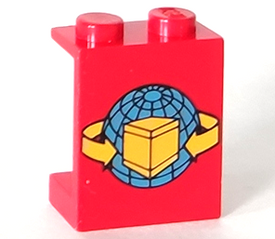 LEGO® los onderdeel Paneel met Motief Rood 4864apx13