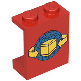 LEGO® los onderdeel Paneel met Motief Rood 4864apx13