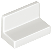 LEGO® los onderdeel Paneel in kleur Wit 4865b