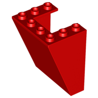 LEGO® los onderdeel Voorruit in kleur Rood 4872