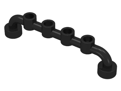 LEGO® los onderdeel Staaf in kleur Zwart 4873