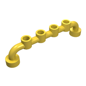 LEGO® los onderdeel Staaf in kleur Geel 4873