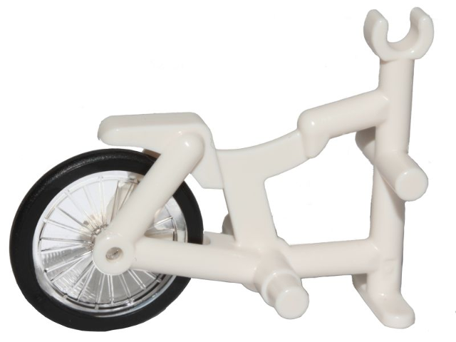 LEGO® los onderdeel Fiets & Motor in kleur Wit 50015c01