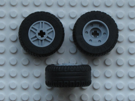 LEGO® Samengesteld Wiel Licht Blauwachtig Grijs 55982c03