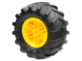LEGO® los onderdeel Samengesteld Wiel in kleur Geel 56145c06