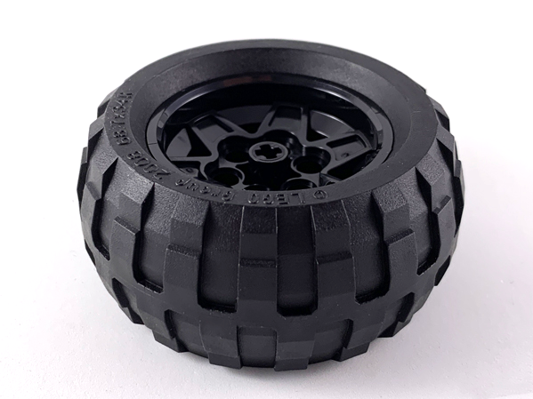LEGO® los onderdeel Samengesteld Wiel Zwart 56908c02