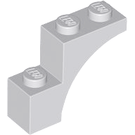 LEGO® los onderdeel Steen Boog Licht Blauwachtig Grijs 5850