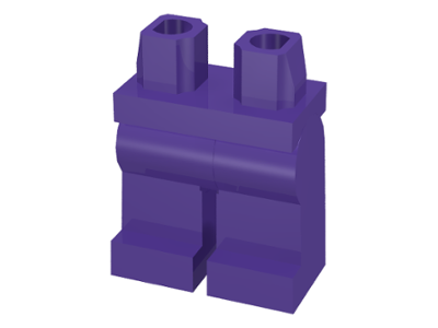 LEGO® los onderdeel Benen in kleur Donkerpaars 970c00