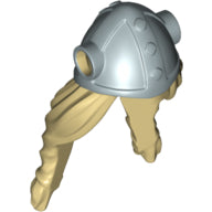 Plaatje in Gallery viewer laden, LEGO® los onderdeel Haar in kleur Geelbruin 99239pb01