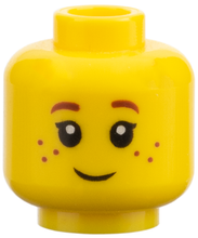 Plaatje in Gallery viewer laden, LEGO® los onderdeel Hoofd in kleur Geel 3626pb3330
