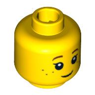 Plaatje in Gallery viewer laden, LEGO® los onderdeel Hoofd in kleur Geel 3626pb3330