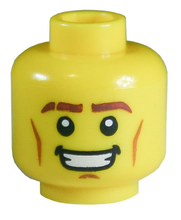 Plaatje in Gallery viewer laden, LEGO® los onderdeel Hoofd in kleur Geel 3626pb0696