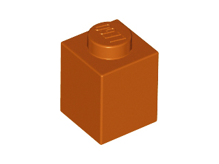 LEGO® los onderdeel Steen in kleur Donker Oranje 3005