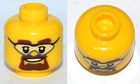 LEGO® los onderdeel Hoofd in kleur Geel 3626pb0803