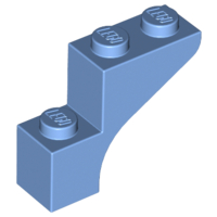 LEGO® los onderdeel Steen Boog in kleur Medium Blauw 88292