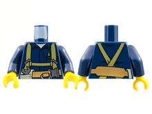 Plaatje in Gallery viewer laden, LEGO® los onderdeel Lijf met Motief Donkerblauw 973pb1252c01