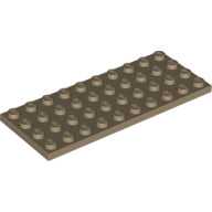 Plaatje in Gallery viewer laden, LEGO® los onderdeel Plaat Algemeen Donker Geelbruin 3030