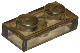 LEGO® los onderdeel Plaat Algemeen Doorzichtig Zwart 3023