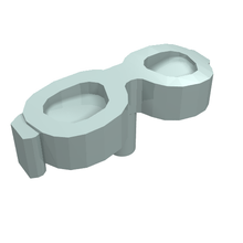 Plaatje in Gallery viewer laden, LEGO® los onderdeel Friends in kleur Licht Aqua 93080l