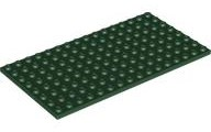 Plaatje in Gallery viewer laden, LEGO® los onderdeel Plaat Algemeen Donkergroen 92438