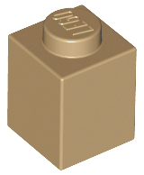 LEGO® los onderdeel Steen in kleur Donker Geelbruin 3005
