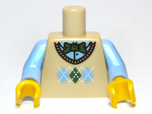 Plaatje in Gallery viewer laden, LEGO® los onderdeel Lijf met Motief Geelbruin 973pb1110c01
