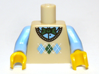 LEGO® los onderdeel Lijf met Motief Geelbruin 973pb1110c01