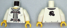 Plaatje in Gallery viewer laden, LEGO® los onderdeel Lijf met Motief Wit 973pb1200c01