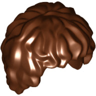 LEGO® los onderdeel Haar in kleur Roodachtig Bruin 10048