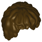 LEGO® los onderdeel Haar in kleur Donker Bruin 10048
