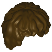 LEGO® los onderdeel Haar in kleur Donker Bruin 10048