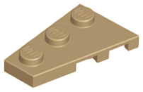 LEGO® los onderdeel Wig Plaat Donker Geelbruin 43723