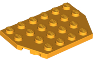 Plaatje in Gallery viewer laden, LEGO® los onderdeel Wig Plaat Helder Licht Oranje 32059