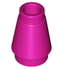 LEGO® los onderdeel Kegel in kleur Magenta 4589b