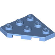 LEGO® los onderdeel Wig Plaat in kleur Medium Blauw 2450