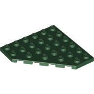 Plaatje in Gallery viewer laden, LEGO® los onderdeel Wig Plaat in kleur Donkergroen 6106