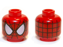 Plaatje in Gallery viewer laden, LEGO® los onderdeel Hoofd in kleur Rood 3626bpb0786