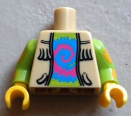 LEGO® los onderdeel Lijf met Motief Geelbruin 973pb1087c01