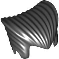 LEGO® los onderdeel Haar in kleur Zwart 42444