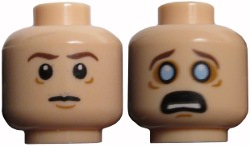 LEGO® los onderdeel Hoofd in kleur Lichte Noga 3626pb0728