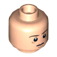 LEGO® los onderdeel Hoofd in kleur Lichte Noga 3626pb0728
