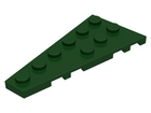 LEGO® los onderdeel Wig Plaat in kleur Donkergroen 54384