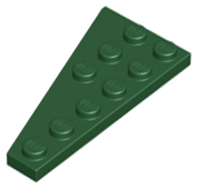 LEGO® los onderdeel Wig Plaat in kleur Donkergroen 54383
