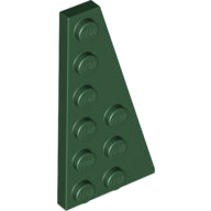 LEGO® los onderdeel Wig Plaat in kleur Donkergroen 54383