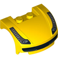 Plaatje in Gallery viewer laden, LEGO® los onderdeel Spatbord met Motief Geel 98835pb005