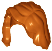 Plaatje in Gallery viewer laden, LEGO® los onderdeel Haar in kleur Donker Oranje 85974