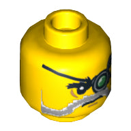 LEGO® los onderdeel Hoofd in kleur Geel 3626pb0717