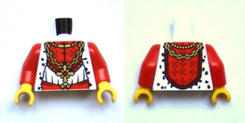 LEGO® los onderdeel Lijf met Motief Wit 973pb0959c01