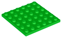 LEGO® los onderdeel Plaat Algemeen in kleur Fel Groen 3958